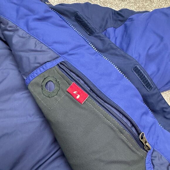 L.L. Bean Vintage Y2K Insulated Ski Snow Hoodie Jacket Mens Large Blue Nylon - Picture 8 of 16